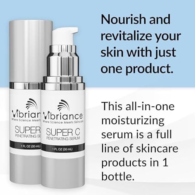 Vibriance SUPER C SERUM FOR MATURE SKIN, MADE IN USA, ALL-IN-ONE FORMULA HYDRATES, FIRMS, LIFTS, SMOOTHS, TARGETS AGE SPOTS, WRINKLES, VITAMIN C SERUM; 1 FL OZ - Image 2
